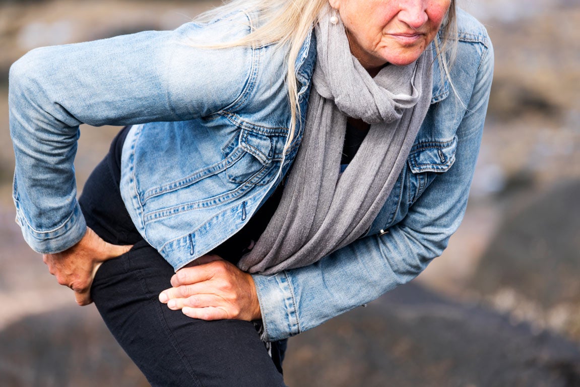 Female with hip pain